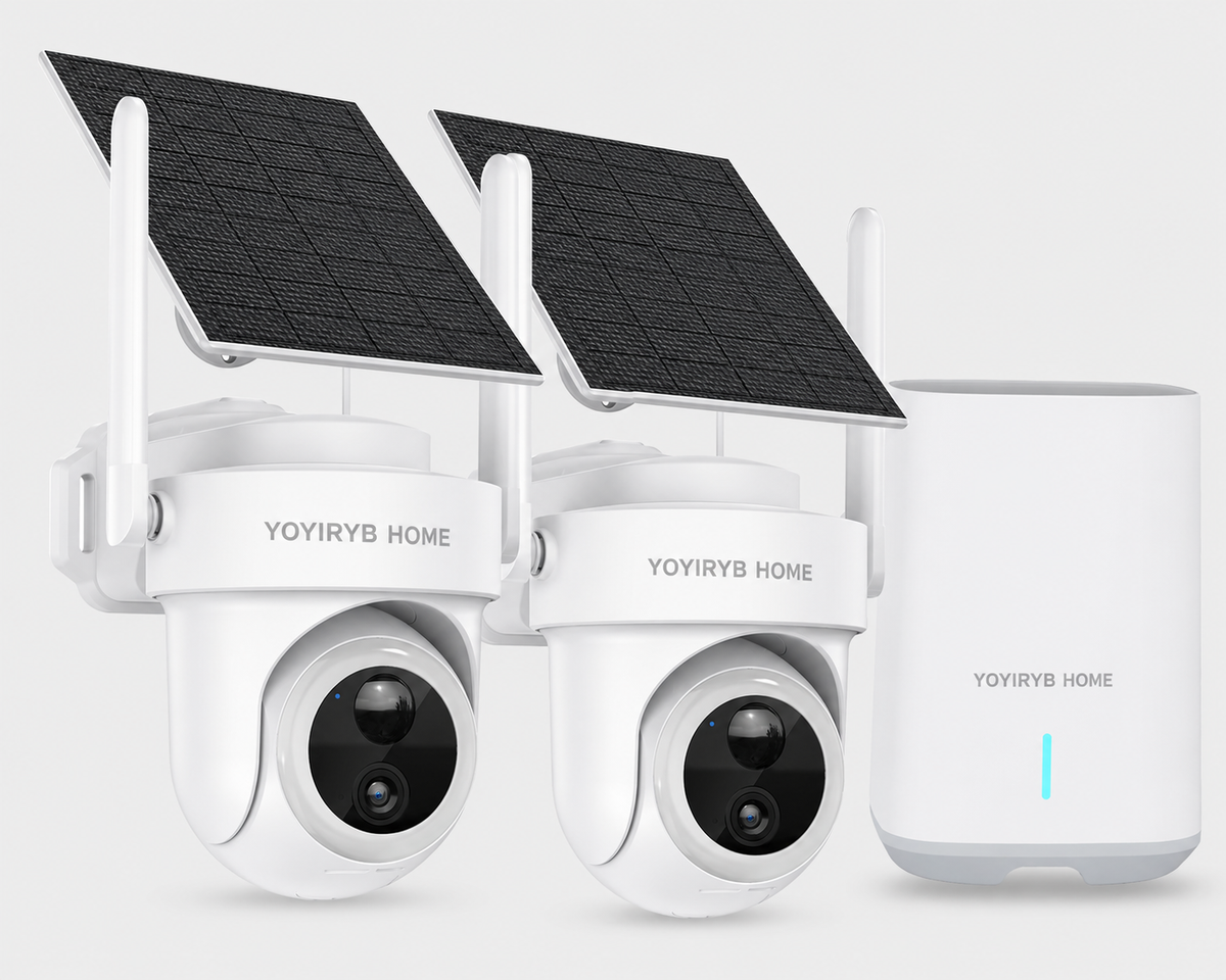 YOYIRYB HOME A70 4K Solar Security Camera System with HomeBase